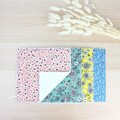 Ultra soft washable face towel reusable square wipes zero waste customizable pattern handmade product logo