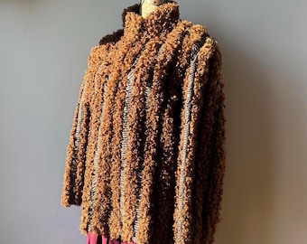Vintage 80s Brown Persian lamb jacket