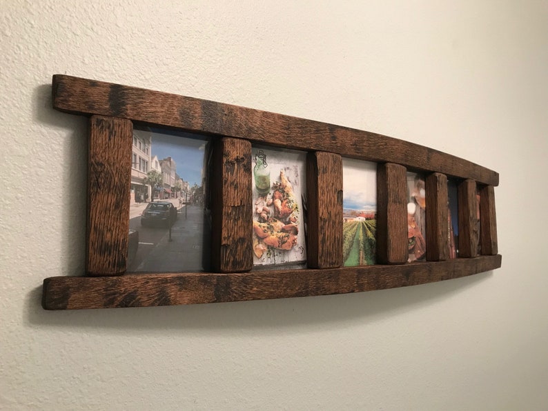 Bourbon Barrel Stave MultiPicture Frame Etsy