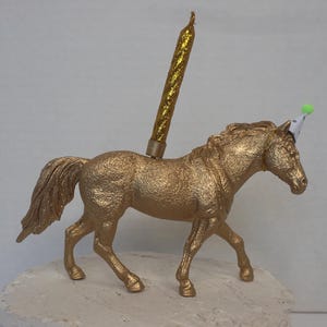 horse cake topper, horse candle, cake decoration, birthday cake topper, party supplies, first birthday, pony party, horse cake topper