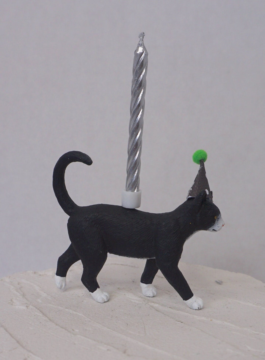 Cat Cake Topper Cat Candle Holder Kitty Party 1st Birthday Etsy