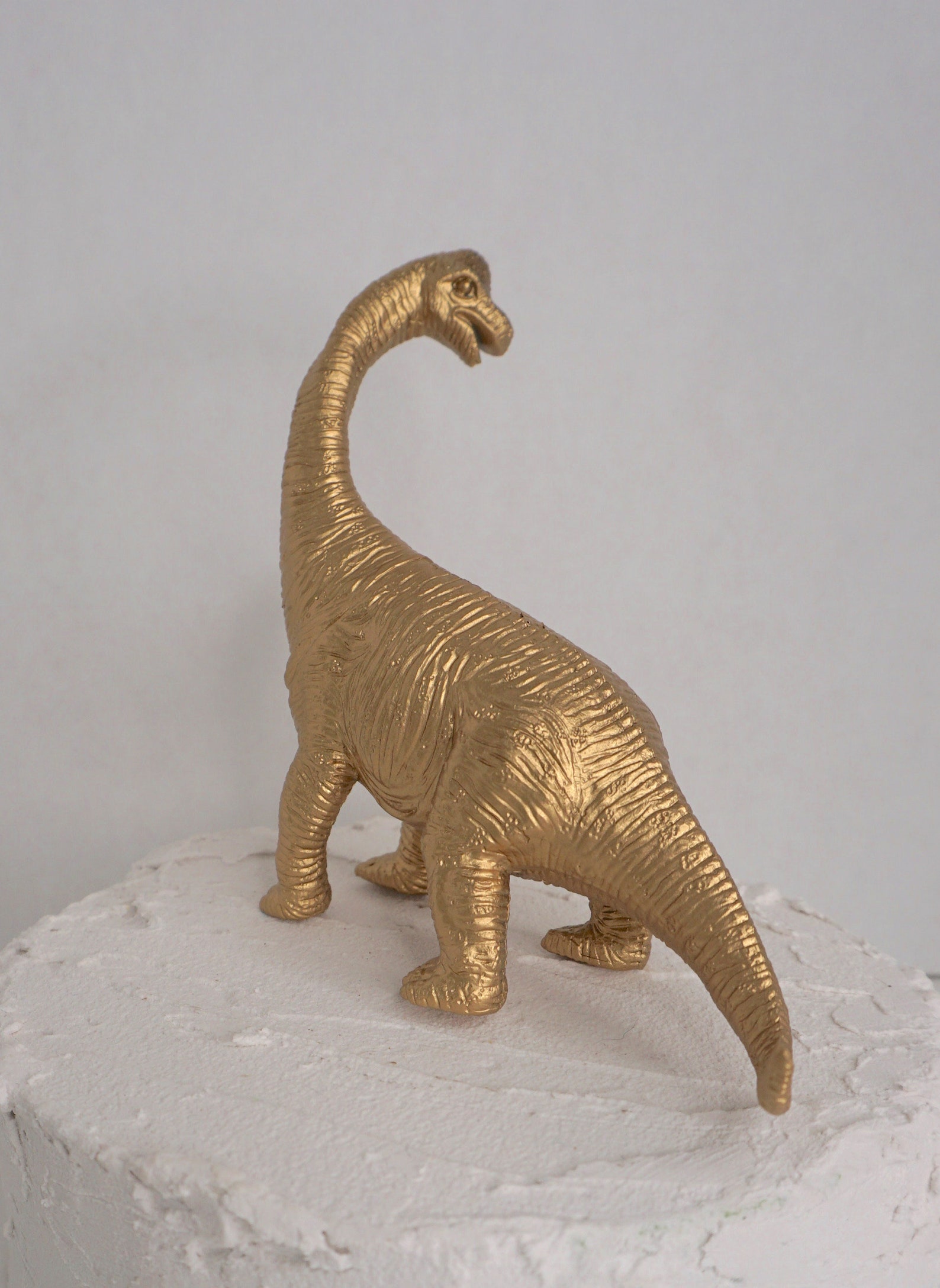 Metallic Gold Brontosaurus Etsy