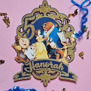 Belle cake topper/ Beauty and the Beast cake topper/ Princess