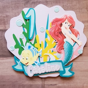Custom Ariel cake topper/Little Mermaid