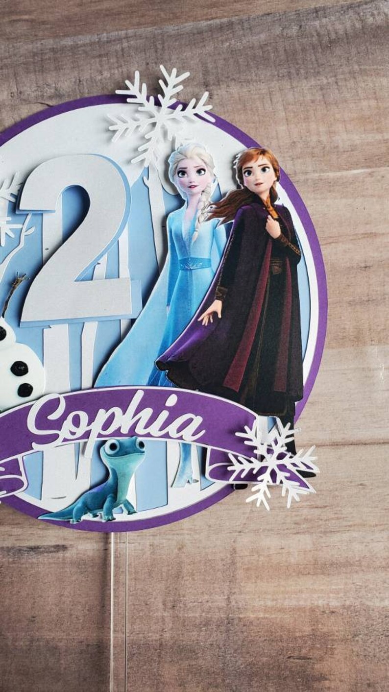 Frozen 2 themed cake topper Etsy