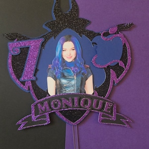 Custom Descendants cake topper