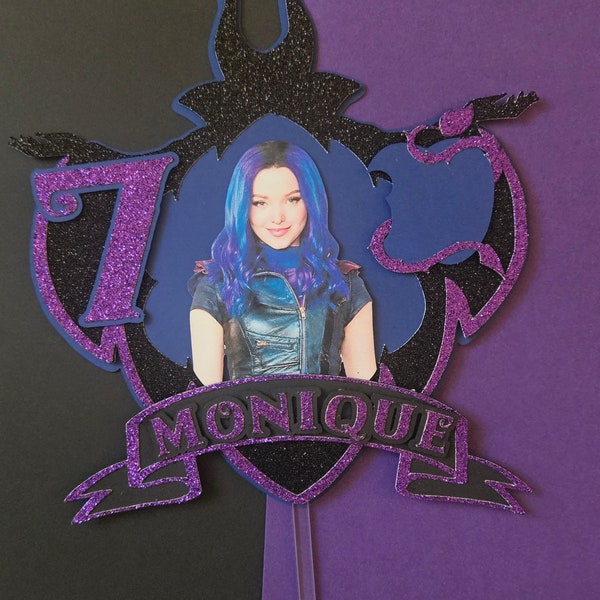 Custom Descendants cake topper