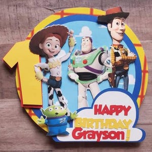 Toy Story cake topper/ woody/buzz lightyear