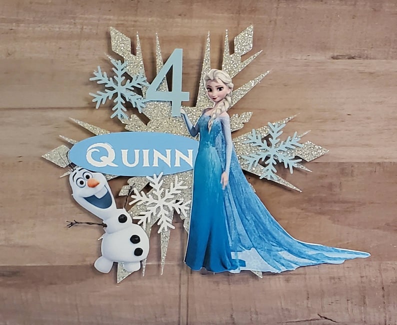 Frozen cake topper/ Elsa cake topper/ Frozen 