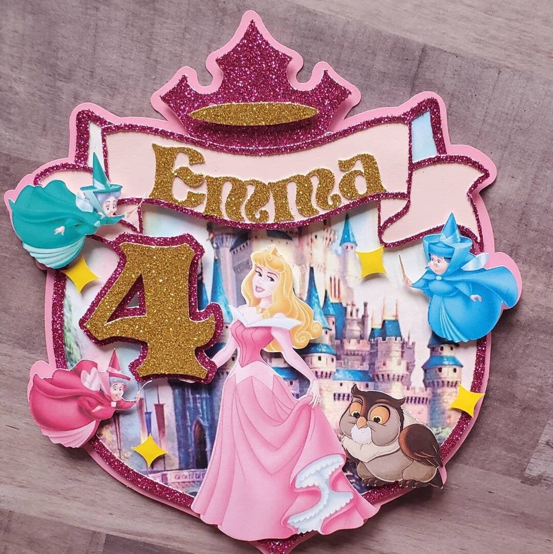 Custom Sleeping Beauty Cake Topper Etsy