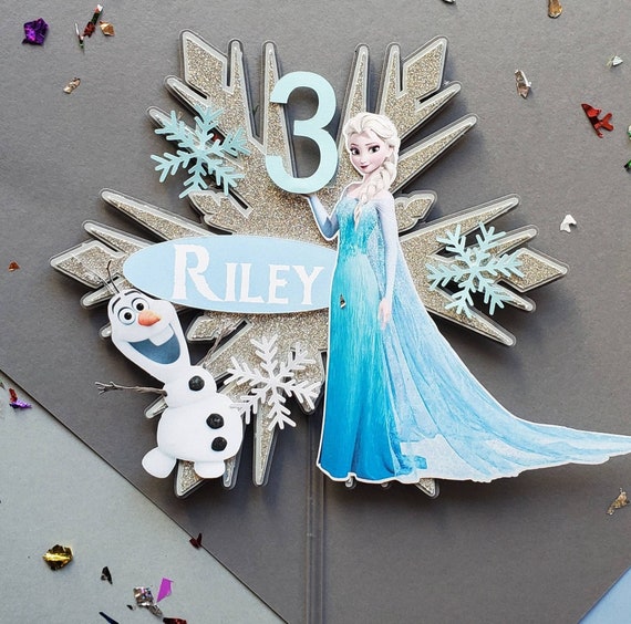 Frozen cake topper/ Elsa cake topper/ Frozen