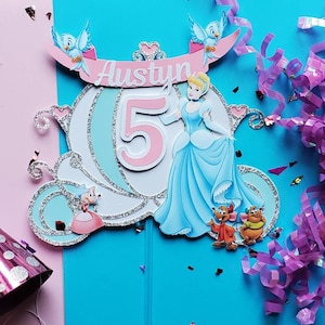 Cinderella cake topper