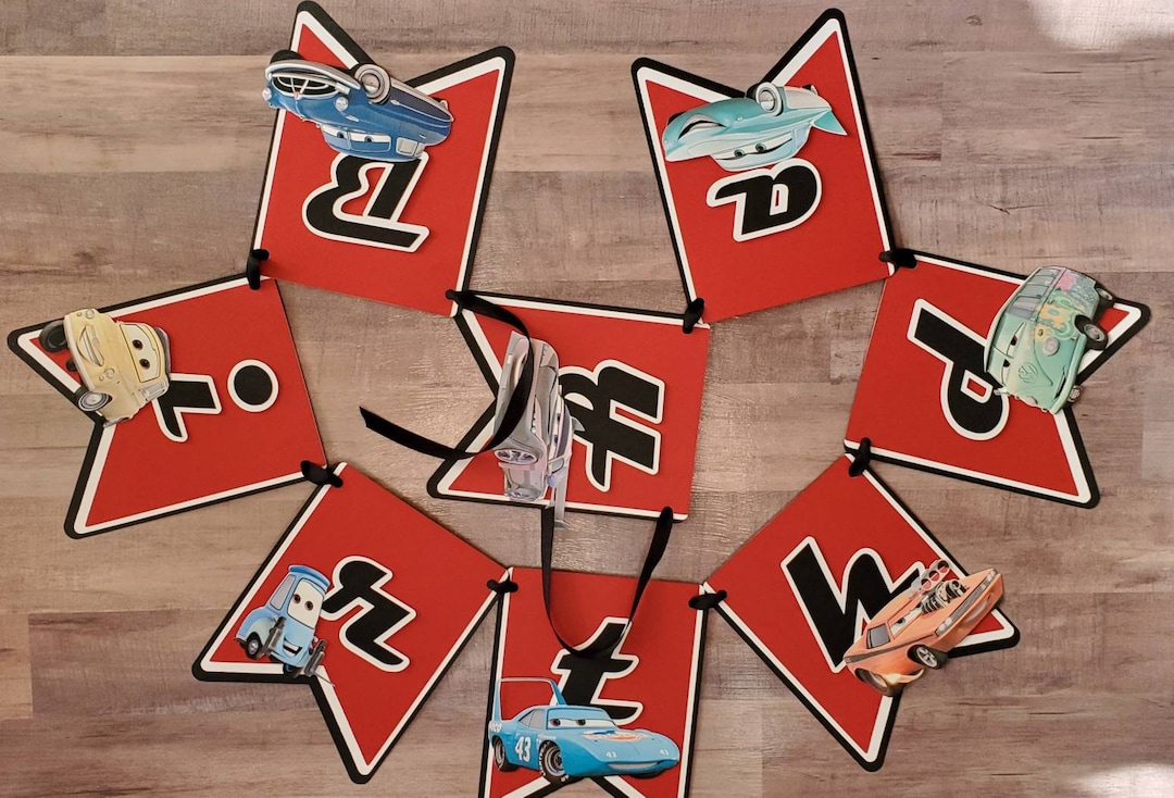 Cars Inspired Birthday Banner! - Etsy