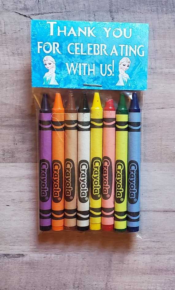 Custom crayon party favors!