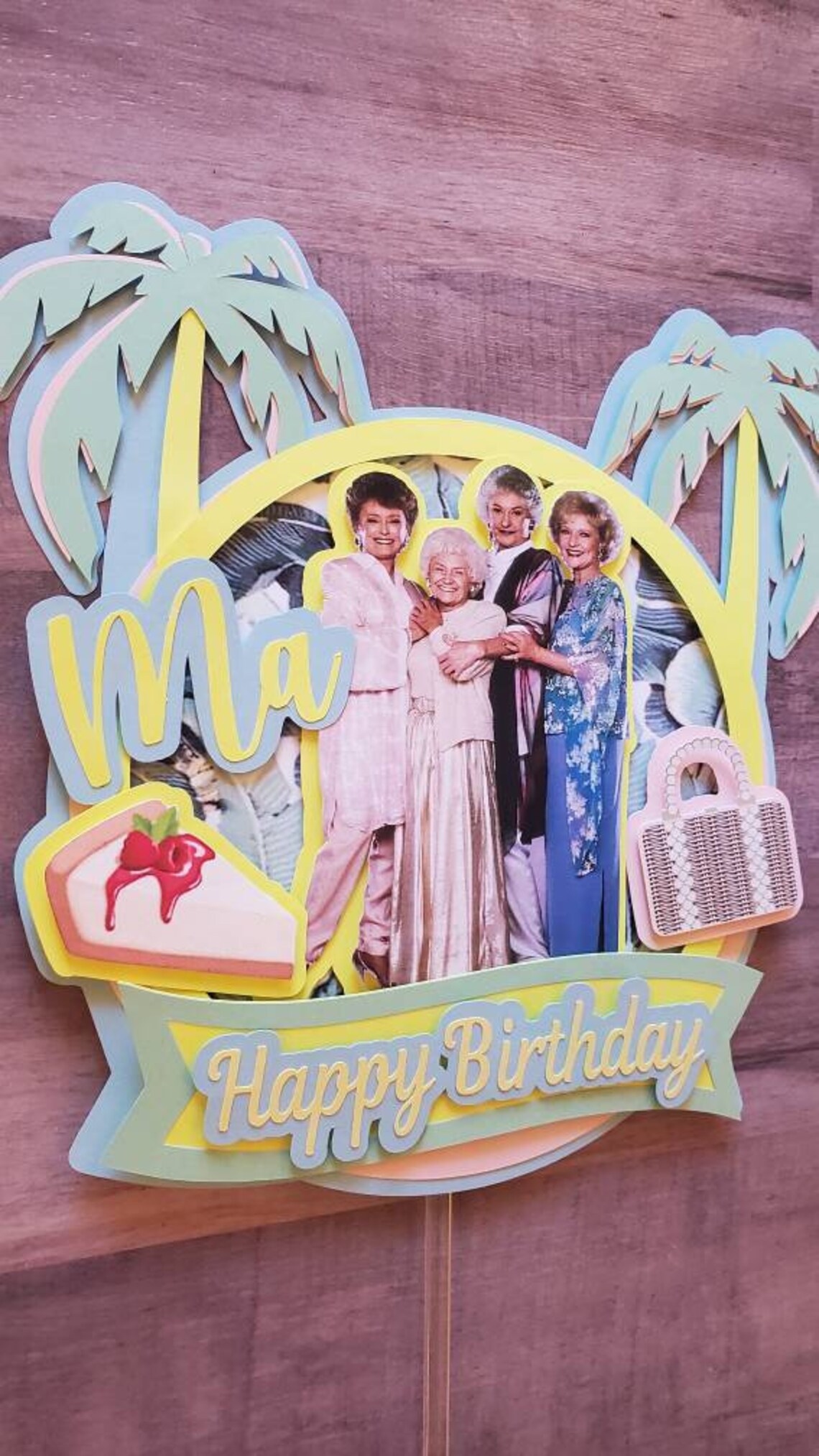 Golden Girls cake topper Etsy