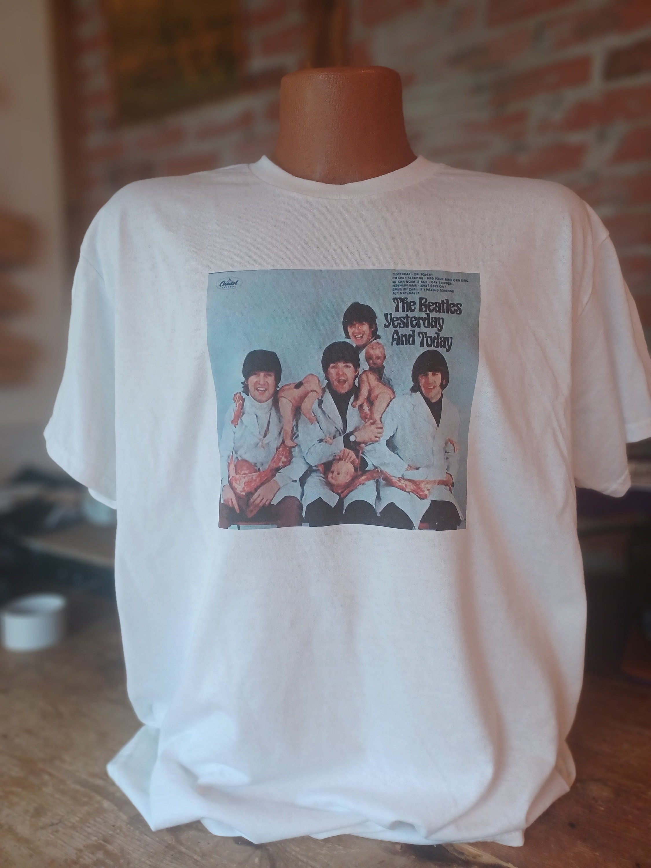 The Beatles Butcher Block T-shirt - Etsy
