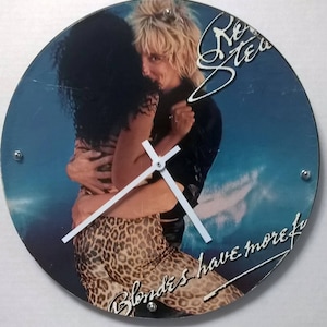 Rod Stewart Blondes have more Fun Album Rock Clock