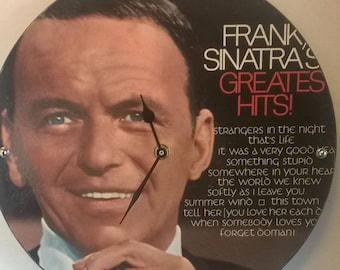 Frank Sinatra Greatest Hits Front Cover Album Rock Clock