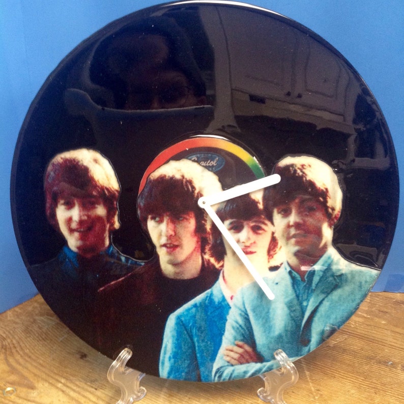 Beatles Resin Finished Album Rock Clock image 1