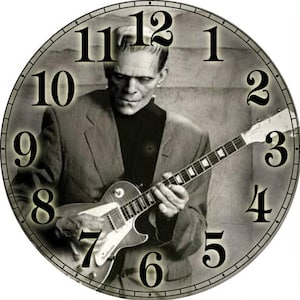 Frankenstein on Guitar Clock