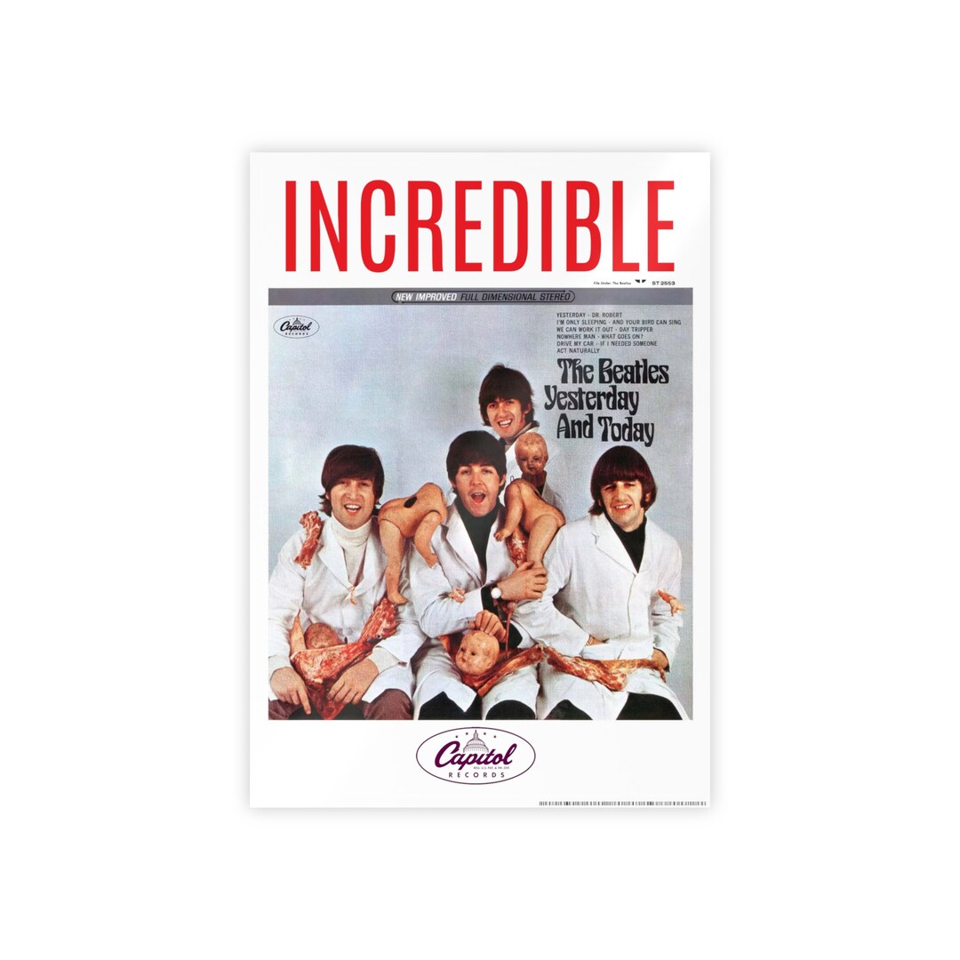 The Beatles Butcher Block Album Cover Poster Etsy