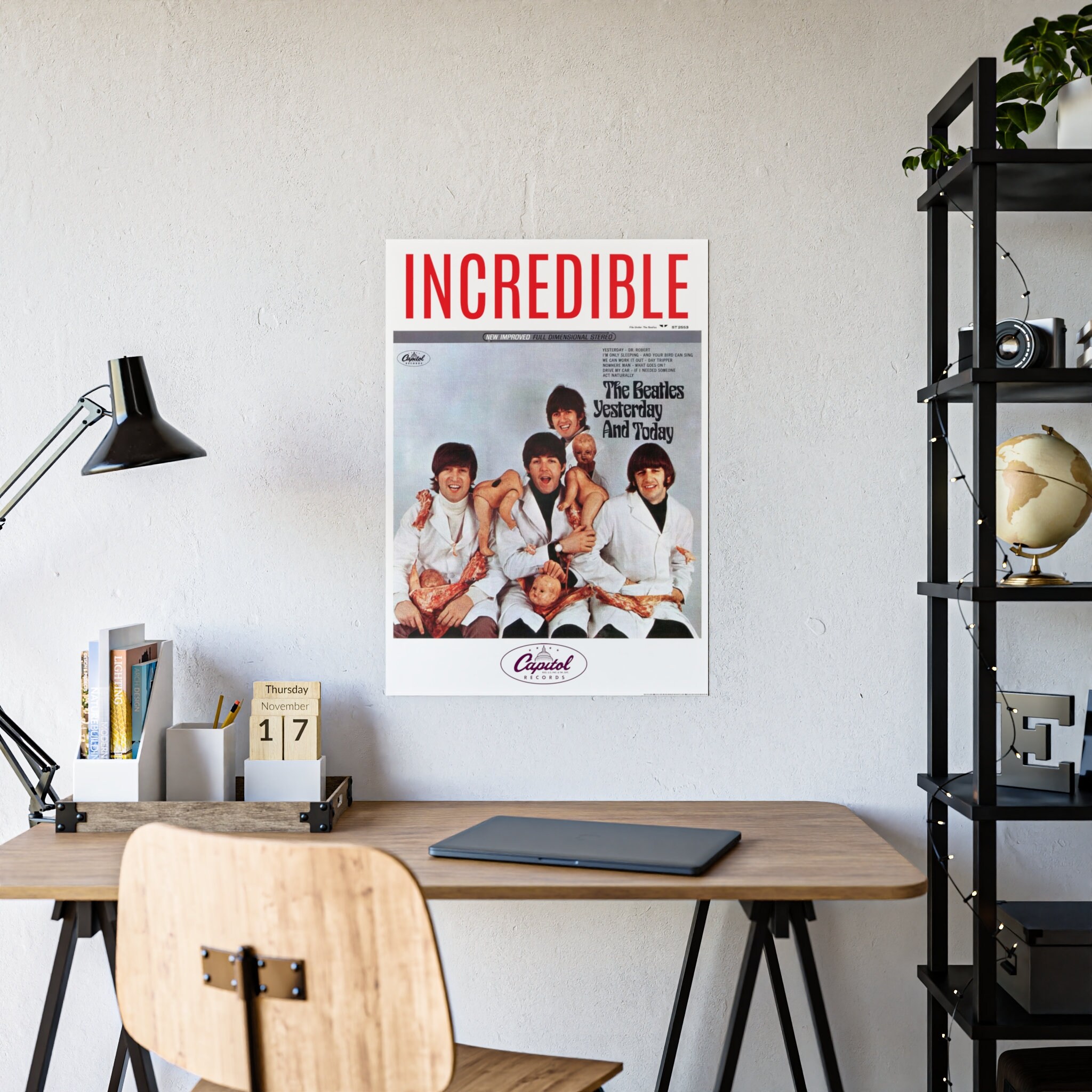 The Beatles Butcher Block Album Cover Poster Etsy