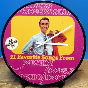 Mr. Rogers Neighborhood Album Clock