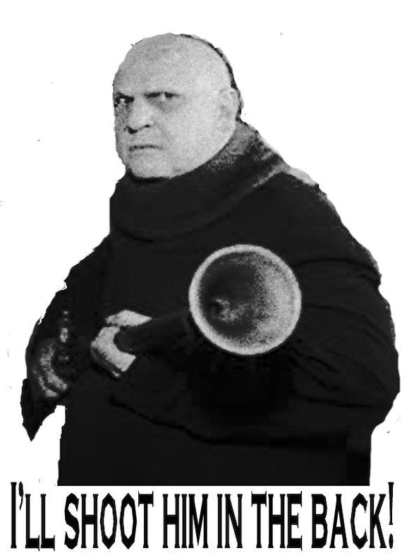 The Addams Family Uncle Fester I'll Shoot Him in the Back T-shirt