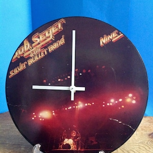 Bobn Seger Nine Tonight Front or Back Cover Album Rock Clock