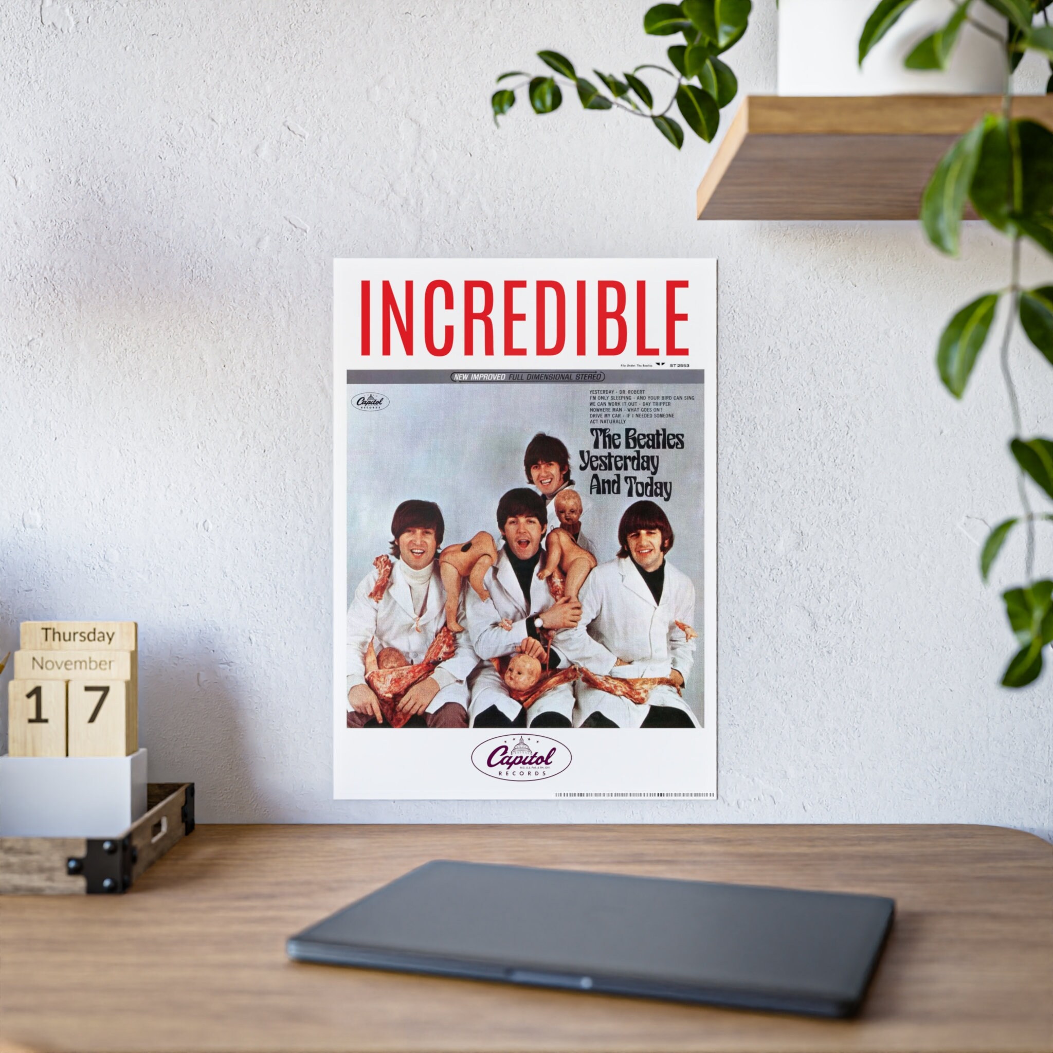 The Beatles Butcher Block Album Cover Poster Etsy