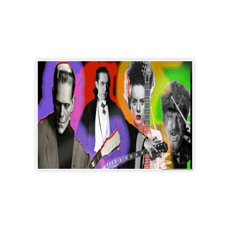 The Fab 4 Monsters Posters - Etsy