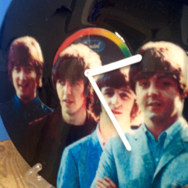 Beatles Resin Finished Album Rock Clock image 2