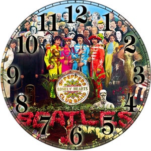 The Beatles Sargent Peppers 10&quot; clock