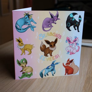 Eeveelutions Holiday Card