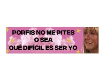 Pegatina para coche RBD Mia Colucci: Pegatina para parachoques Rebelde Y2K