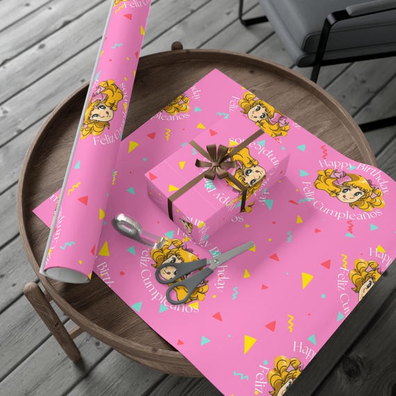 Candy Candy Anime Wrapping Paper, Candy y Terry Papel Para Regalos, Cartoon Birthday Gift Wrap, Cumpleanos Papel de Anime