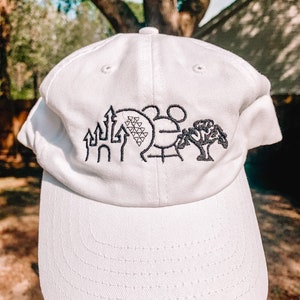 Four Parks Hat/ Magic Kingdom Hat/ Hollywood Studios Hat/ Epcot ears/ Animal Kingdom Hat/ Disney Embroidered Hat