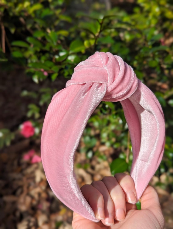 VELVET HEADBAND LIGHT ROSE VELVET HEADBAND LIGHT ROSE