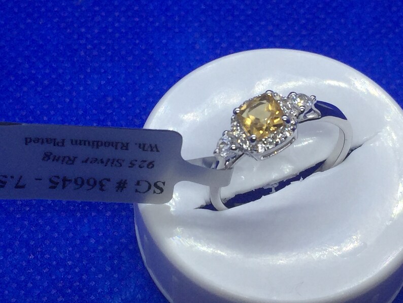 Citrine and white Topaz,Sterling,925 Sterling silver Ring,Natural Gemstone Ring,citrine topaz Jewelry,Citrine Topaz Ring,Woman Fashion