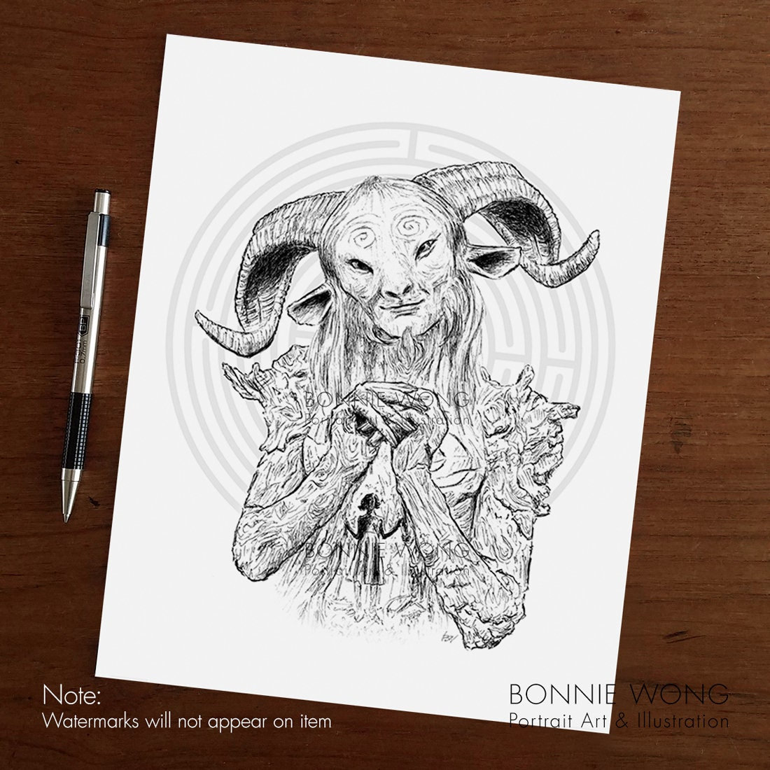 Pans Labyrinth Faun Drawing