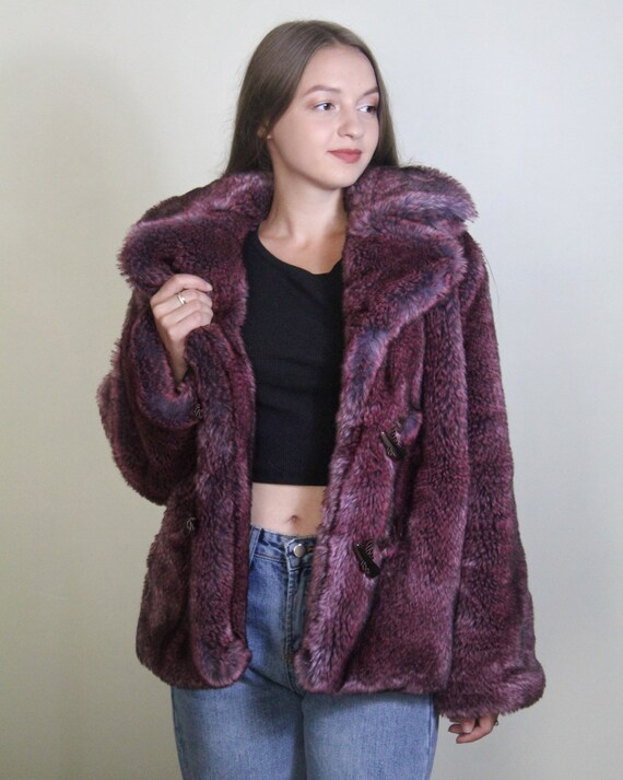 Oversized faux fur vest Clearance