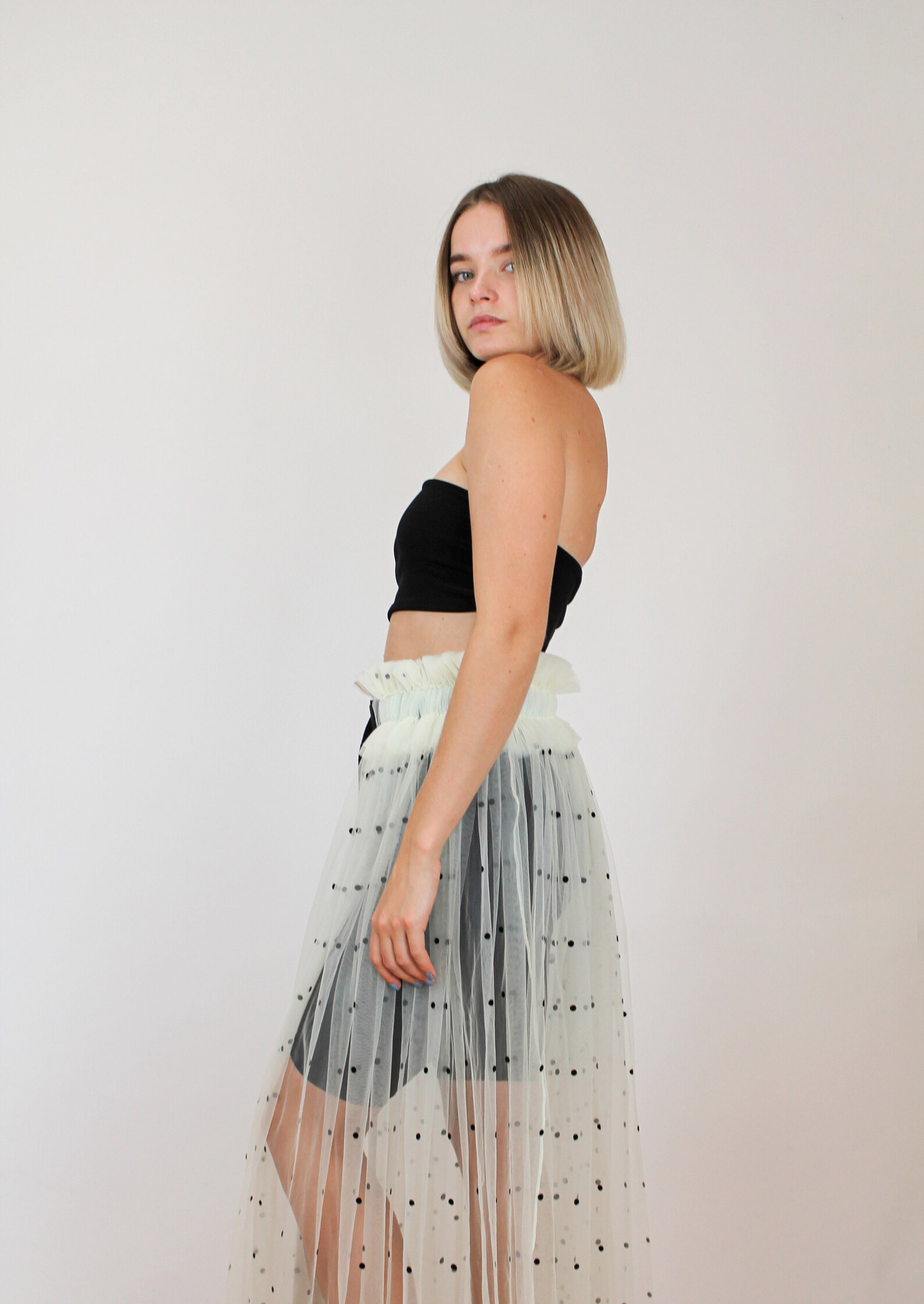 see through midi skirt
