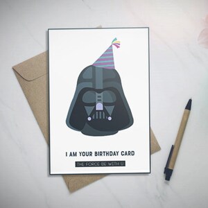Star Wars Birthday Invitation Card Star Wars Card Pack Etsy France