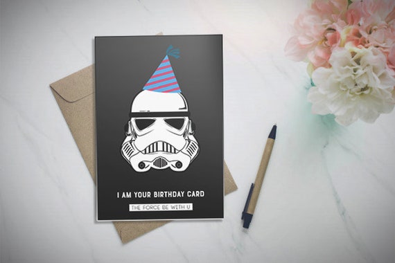 Star Wars Darth Vader Birthday Card 
