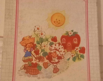 Deliziosa carta da lettere anni 80 di strawberry shortcake ANCORA INCELLOPHANATA da collezione