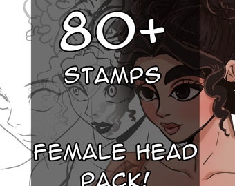 Plus de 100 têtes d'anime féminines pour procréer, CSP ! Pinceaux masculins et féminins, anatomie, angles, tampons, pose, position de la tête, y compris les épaules