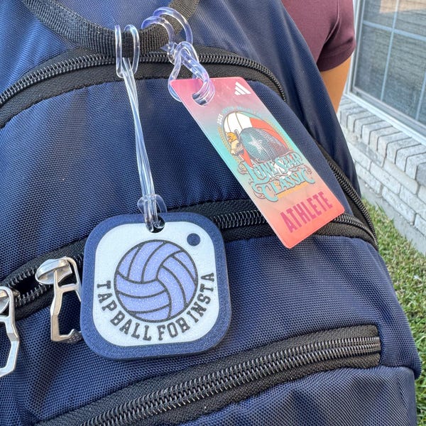 Tap to Follow Keychain for Athletes | NFC Digital Card | Link for Instagram