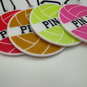 Volleyball Pin Holder Keychain for Backpack- Free Shipping - Etsy