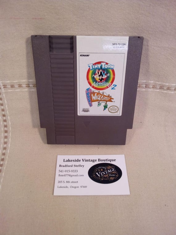 Konami TinyToon Adventures 2 Nintendo Entertainment System Trouble in Wackyland Made in Japan