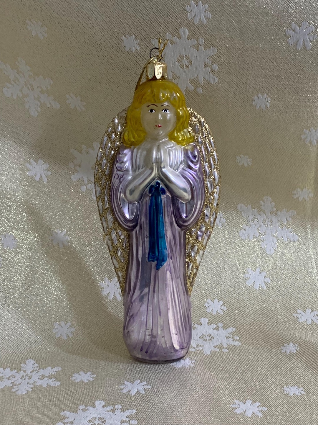 Vintage German Mercury Glass Angel Christmas Ornament - Etsy